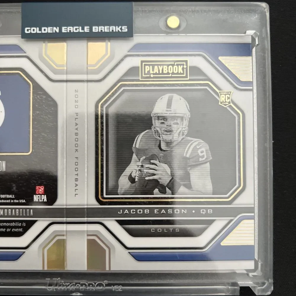 2020 Jacob Eason Rookie Playbook Booklet 2 Patch Nike‎ Swoosh 1/2